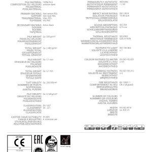 E-Weave hurkolt irodai padlószőnyeg hotel szőnyeg