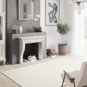 Feel 66 puha mosható fehér darabszőnyeg középszőnyeg nyírt egyszínű fehér