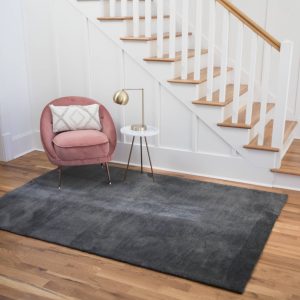 Feel 100 puha mosható sötétszürke darabszőnyeg középszőnyeg nyírt egyszínű sötét szürke