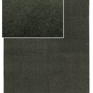 Kiss 40 puha mosható zöld darabszőnyeg középszőnyeg nyírt egyszínű smaragdzöld