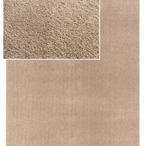 Kiss 55 puha mosható bézs darabszőnyeg középszőnyeg nyírt egyszínű mogyoró