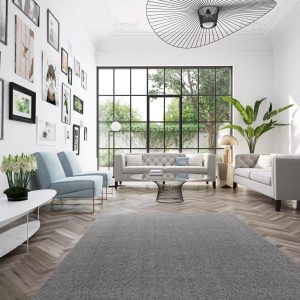 Kiss 100 puha mosható szürke darabszőnyeg középszőnyeg nyírt egyszínű sötétszürke