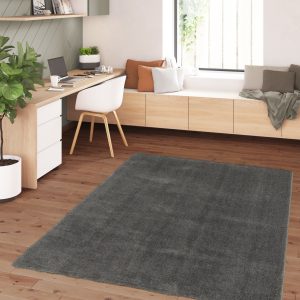 Reno 30 extra puha mosható sötétszürke darabszőnyeg középszőnyeg nyírt egyszínű szürke