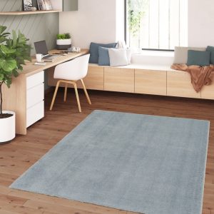 Reno 90 extra puha mosható világoskék darabszőnyeg középszőnyeg nyírt egyszínű kék